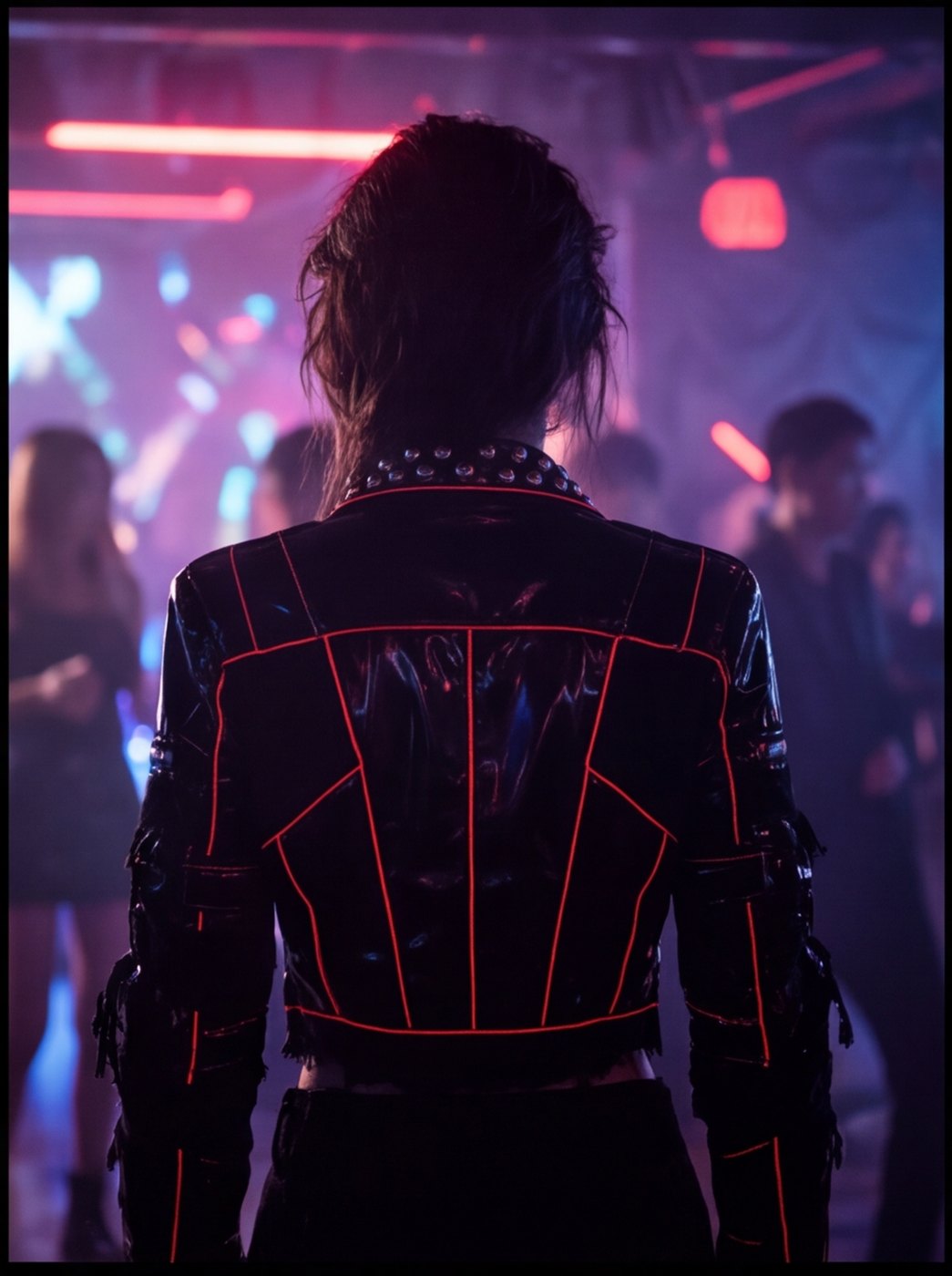 Neon Stud Gloss Biker angle 4