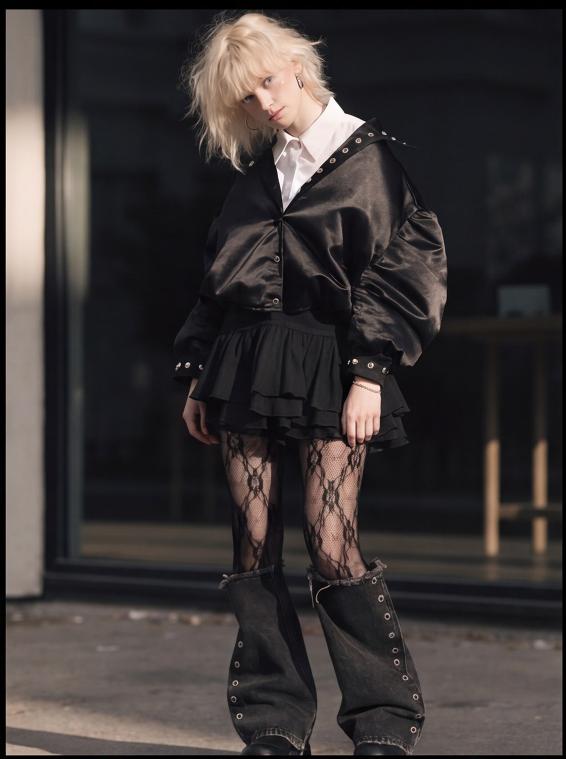 Grommet Satin Bomber angle 4