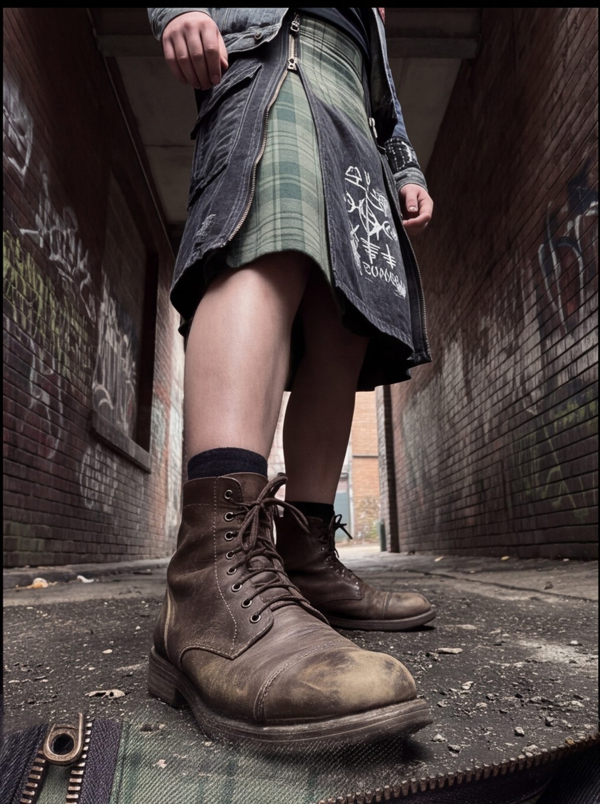 Sigil Zip Kilt angle 8