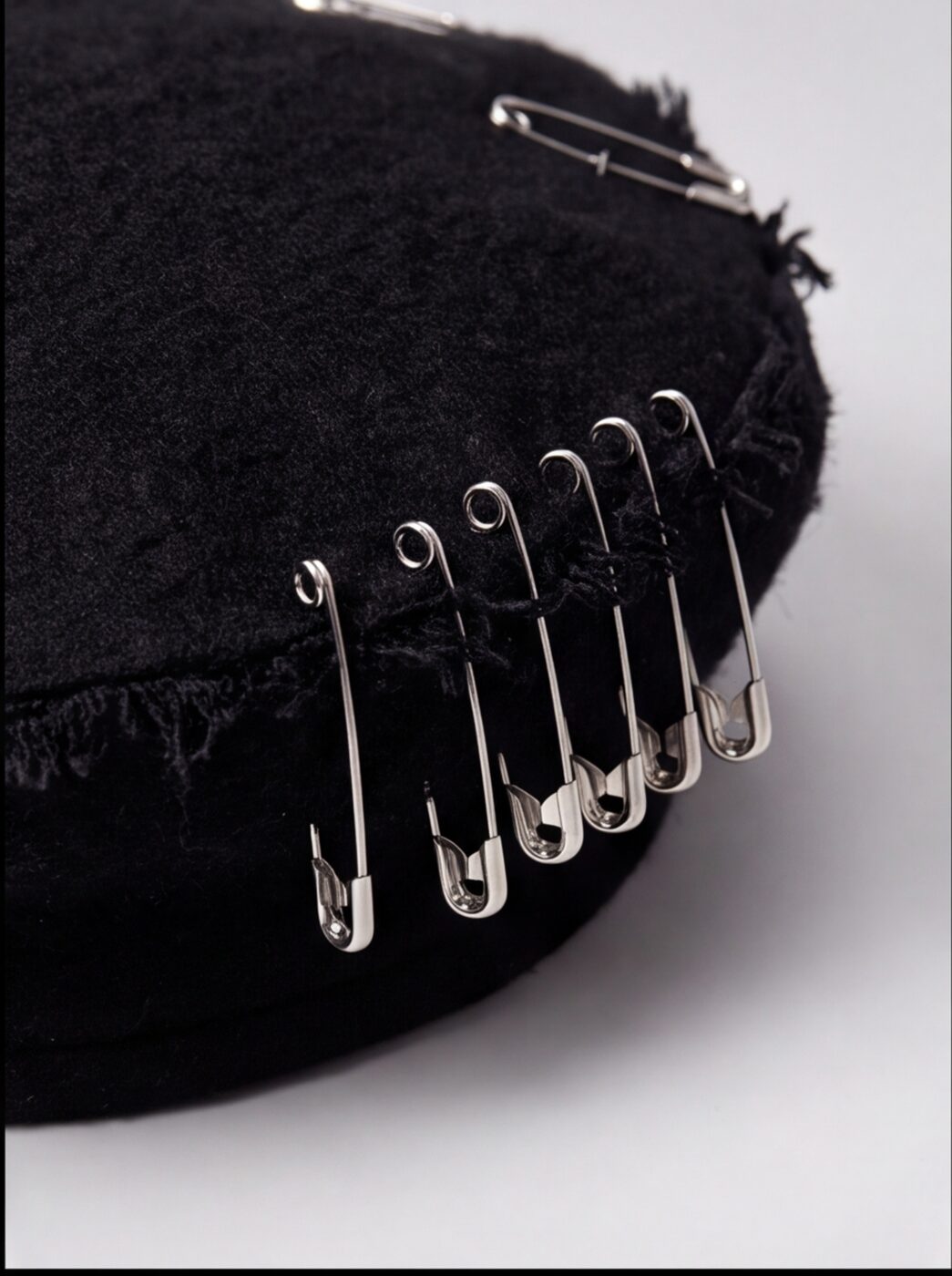 Pinned Wool Beret angle 2