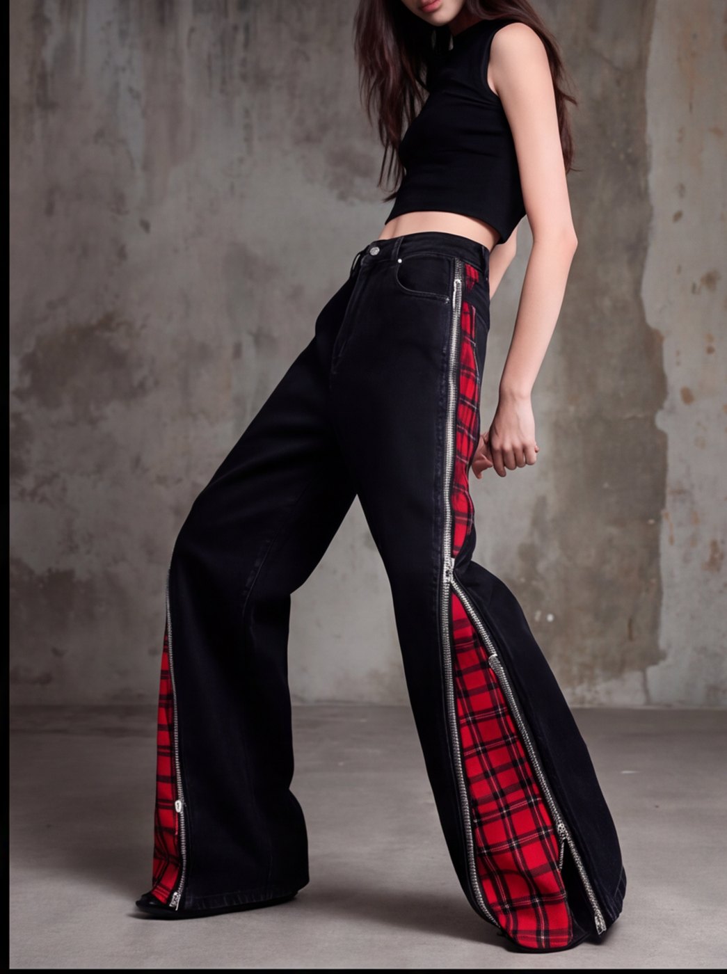 Tartan Gusset Flare angle 3