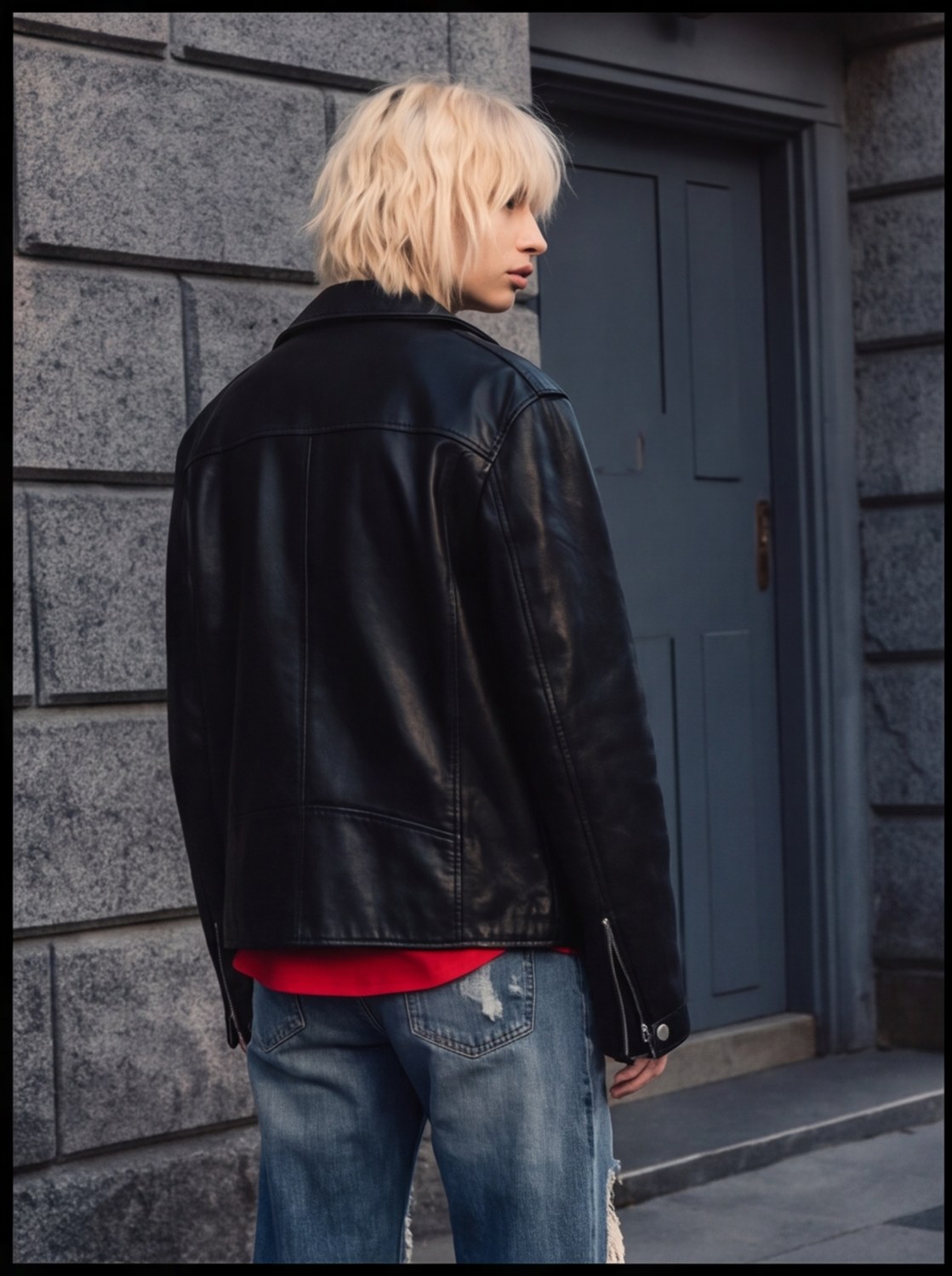 Eyelet Waistcoat + Redshirt