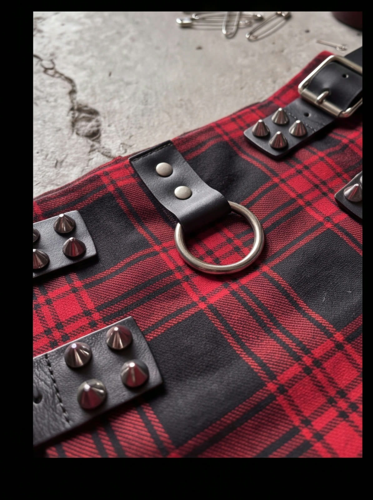 Pinned Red Kilt angle 4