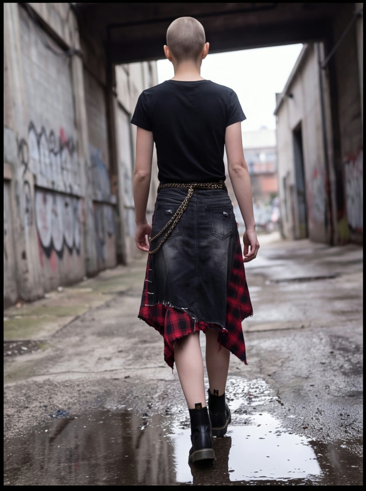 Asphalt Wrap Skirt angle 7