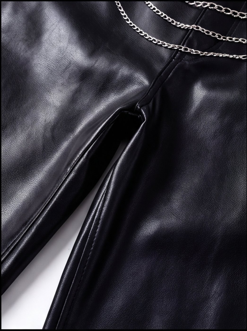 Chainfall Leather Trouser angle 5