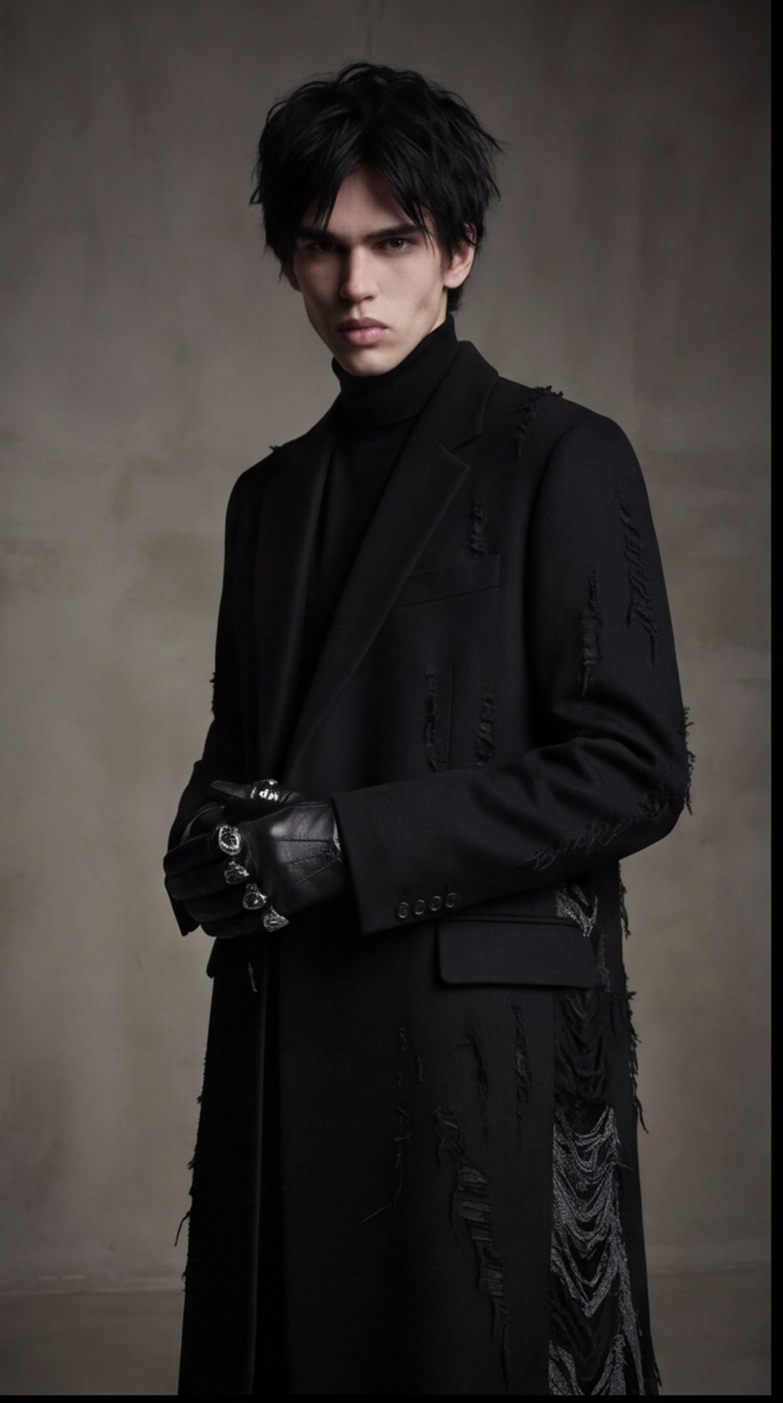 Blackout Long Coat angle 9