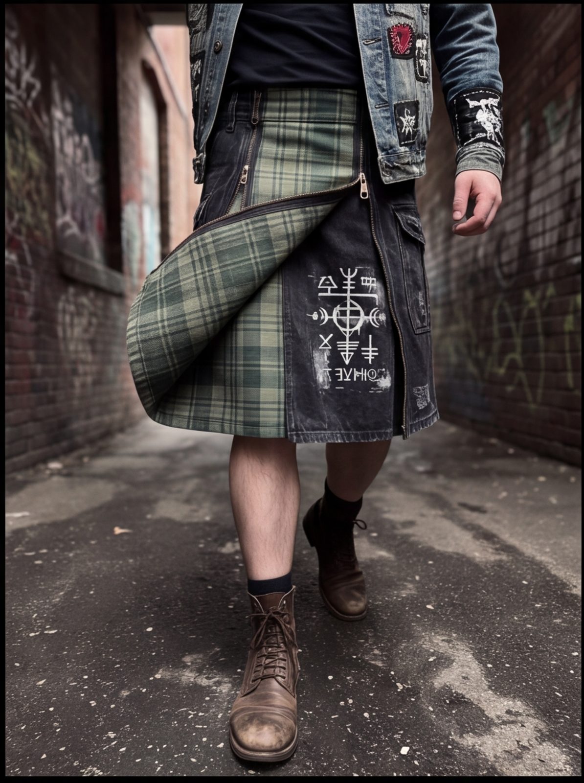 Sigil Zip Kilt angle 6