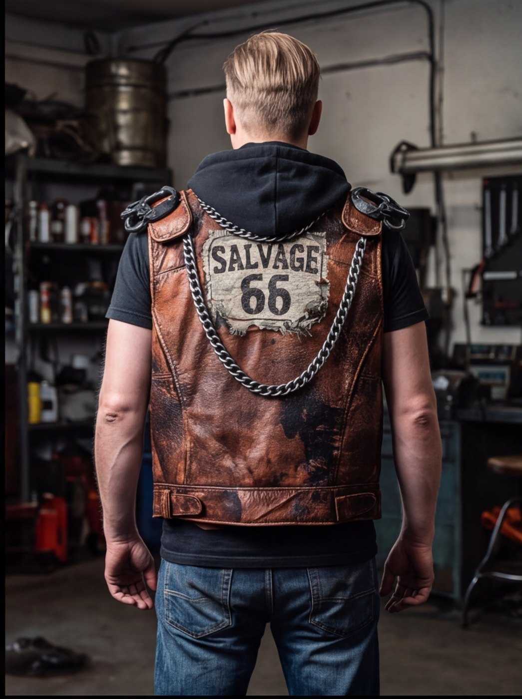 Salvage 66 Leather Cut angle 2