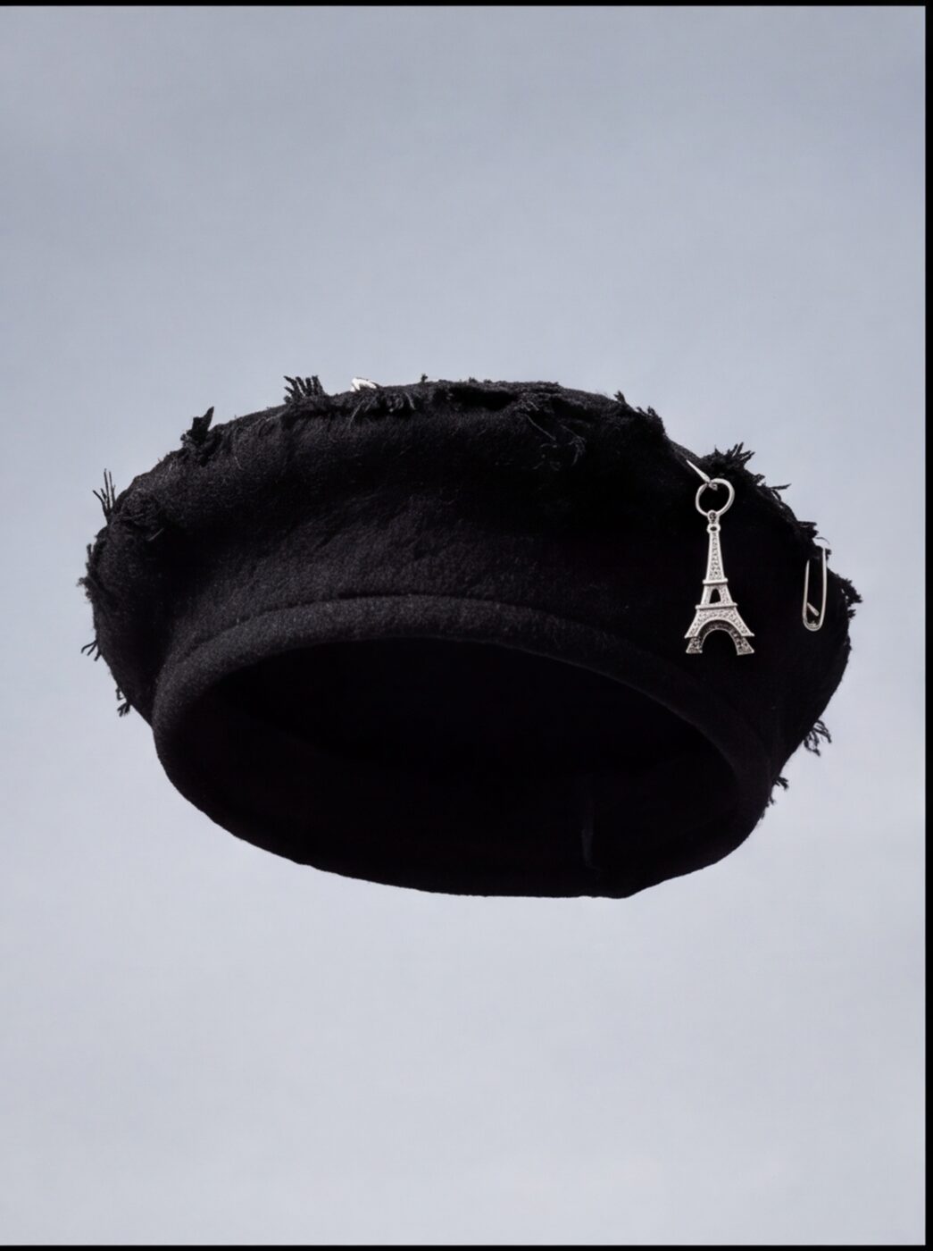 Pinned Wool Beret angle 3