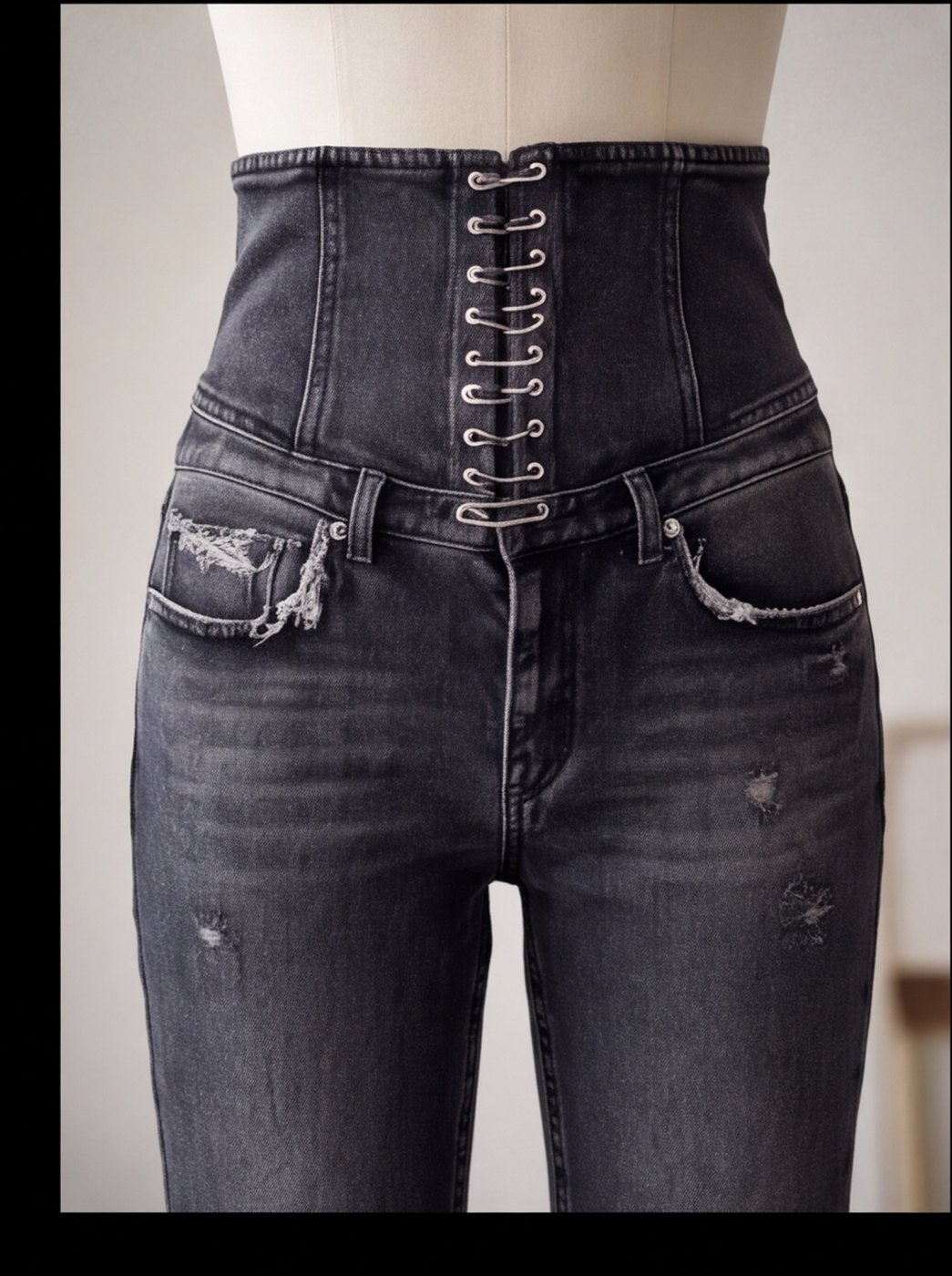 Corsetline Grey Jean angle 3