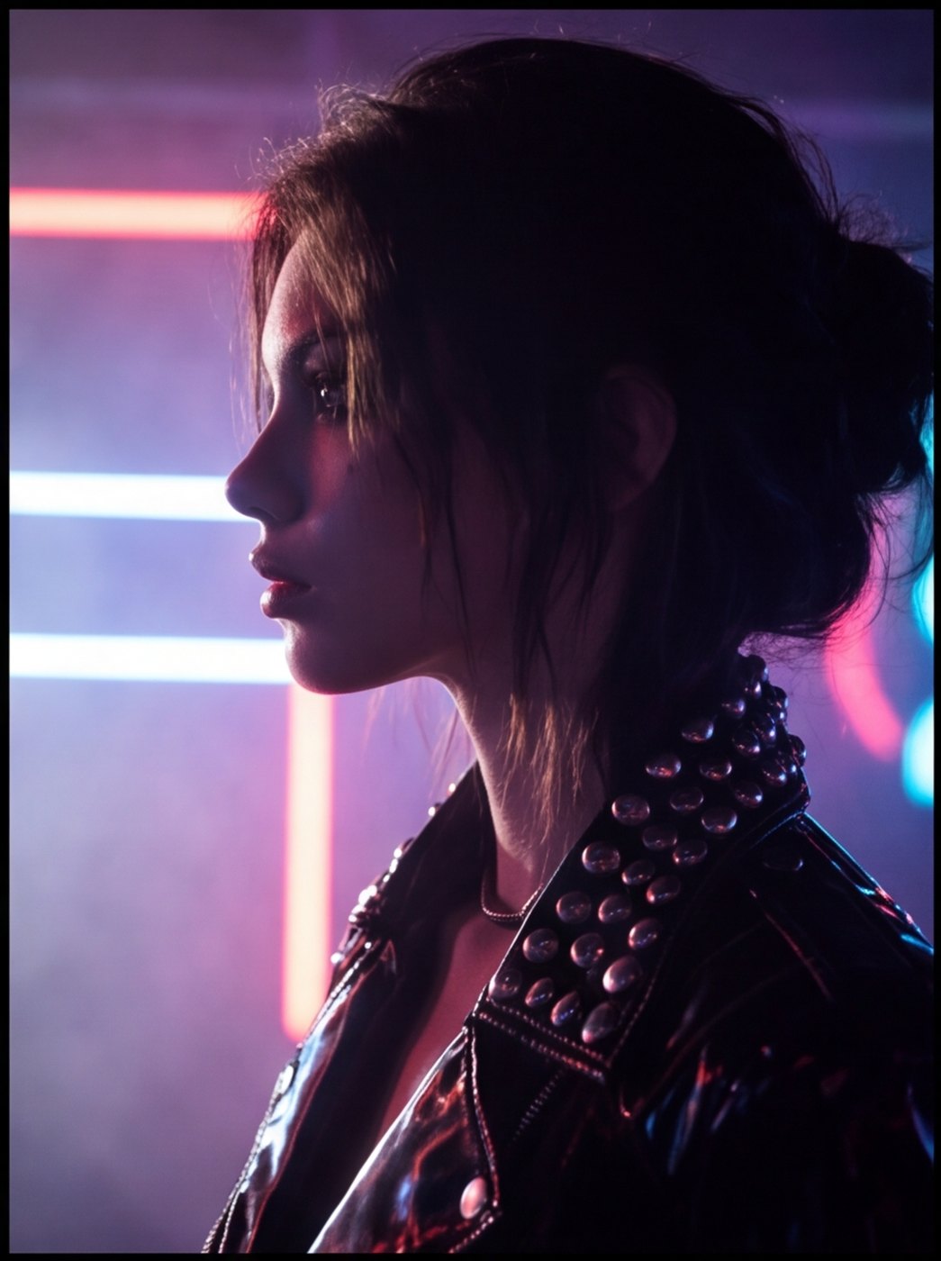 Neon Stud Gloss Biker angle 6