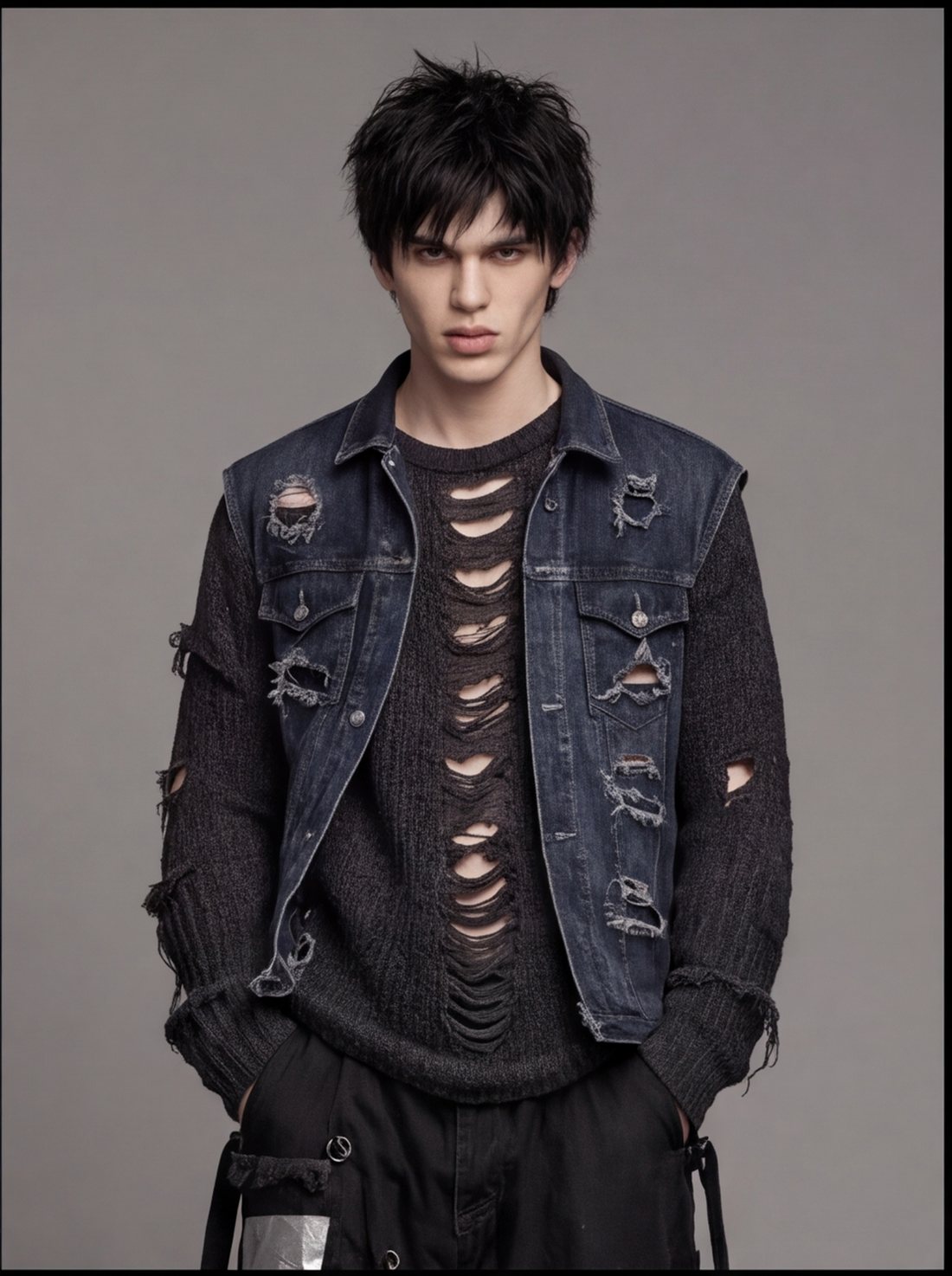 Shredwork Denim Jacket angle 8