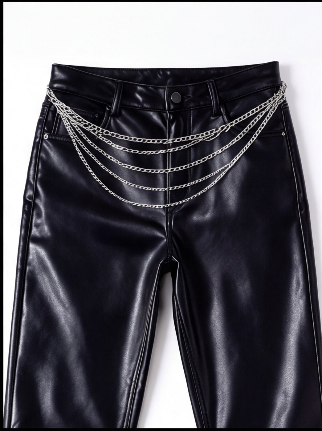Chainfall Leather Trouser angle 3