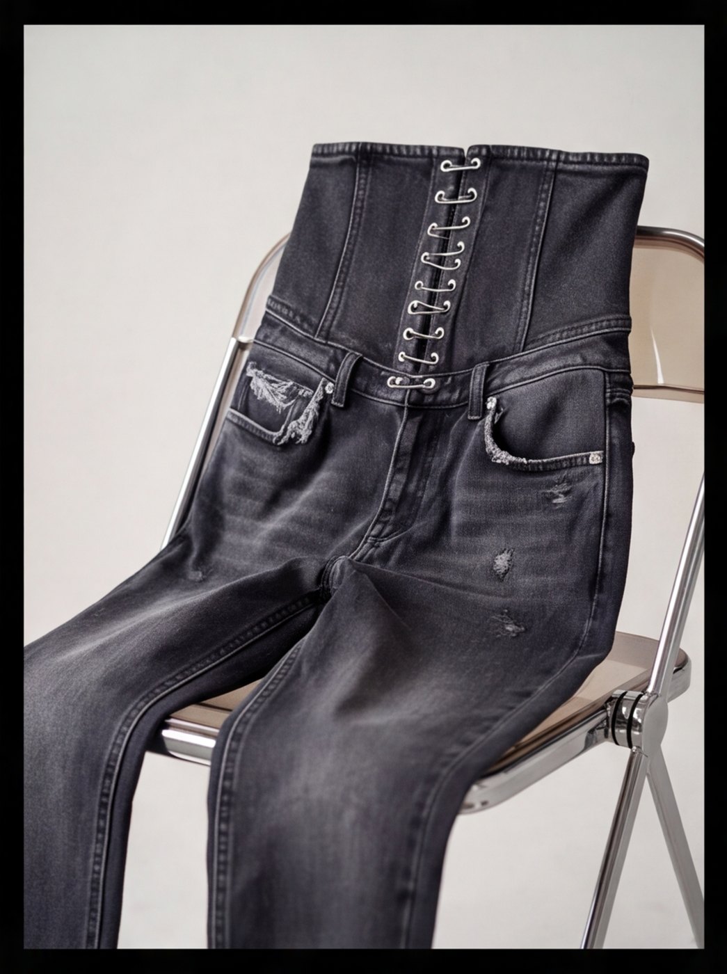 Corsetline Grey Jean angle 5