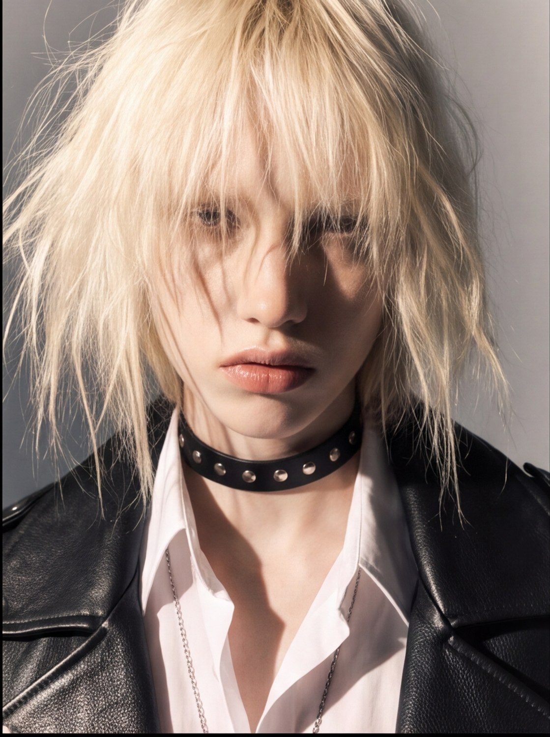 Studded Choker Shirt Set angle 8