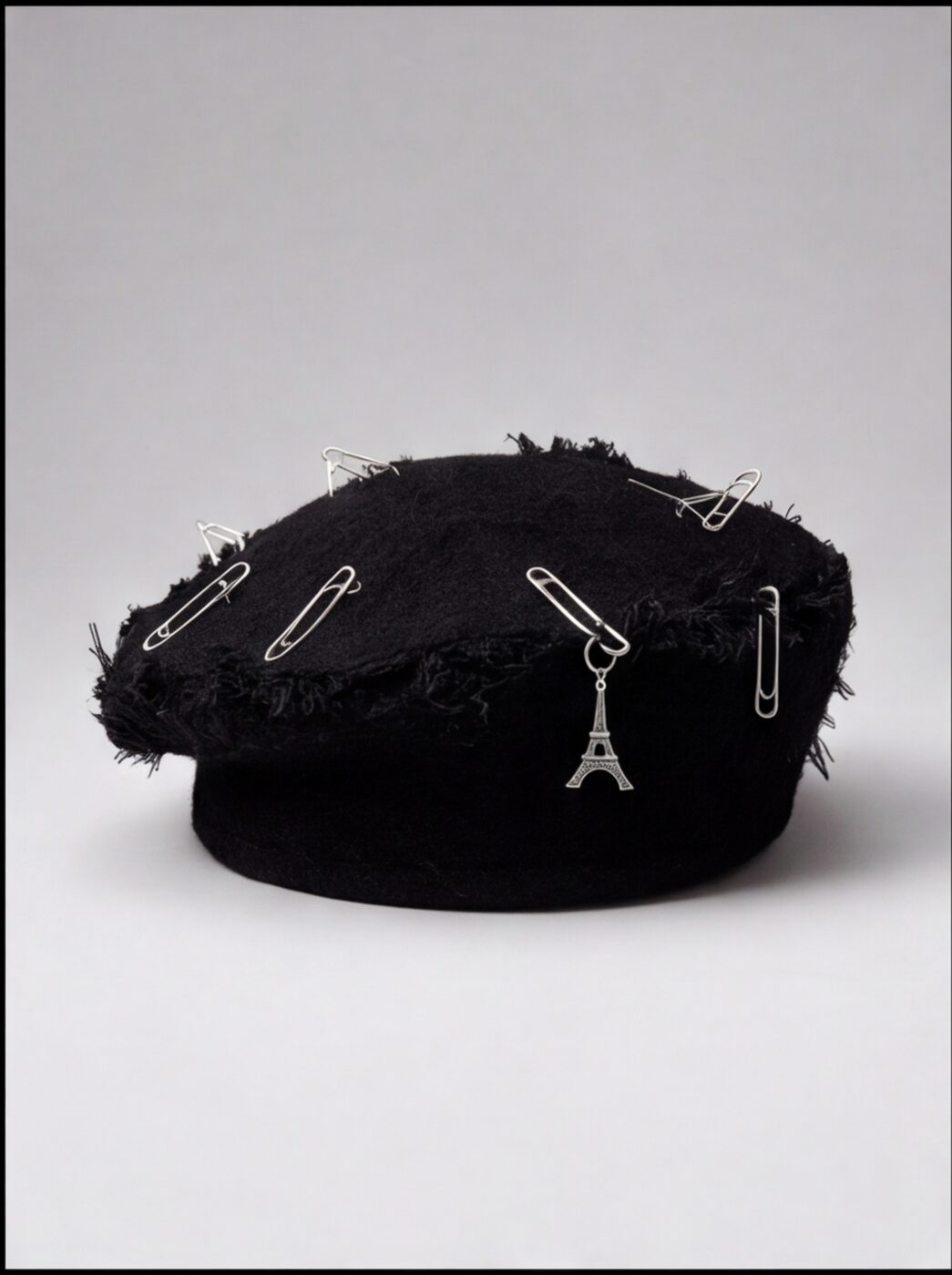Pinned Wool Beret angle 7