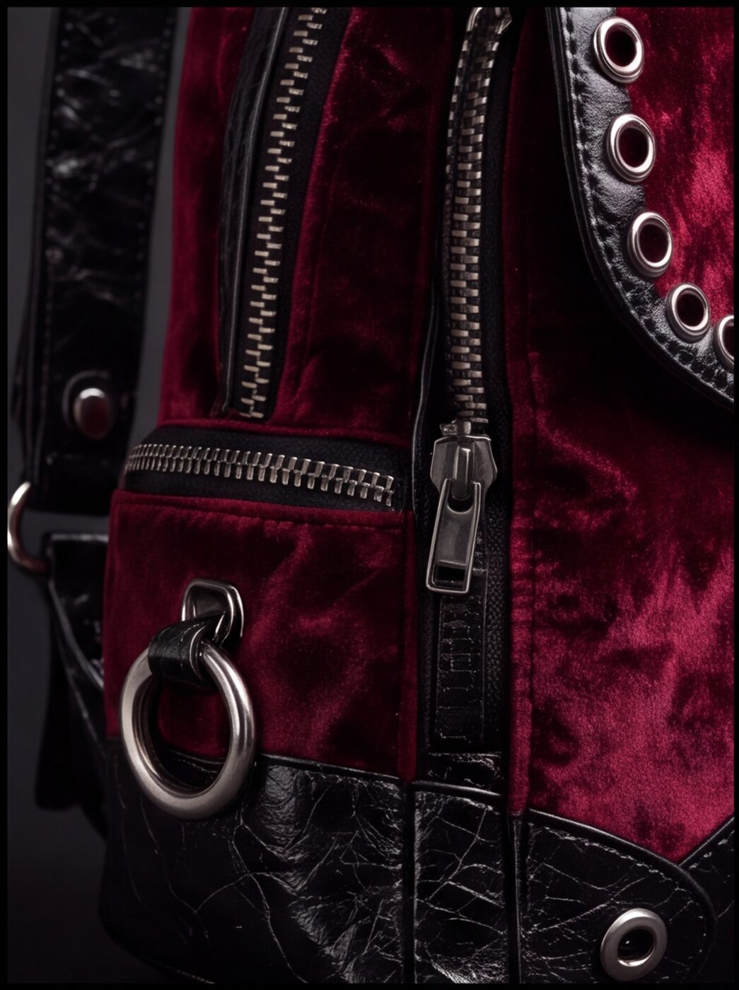 Eyelet Velvet Sling angle 3