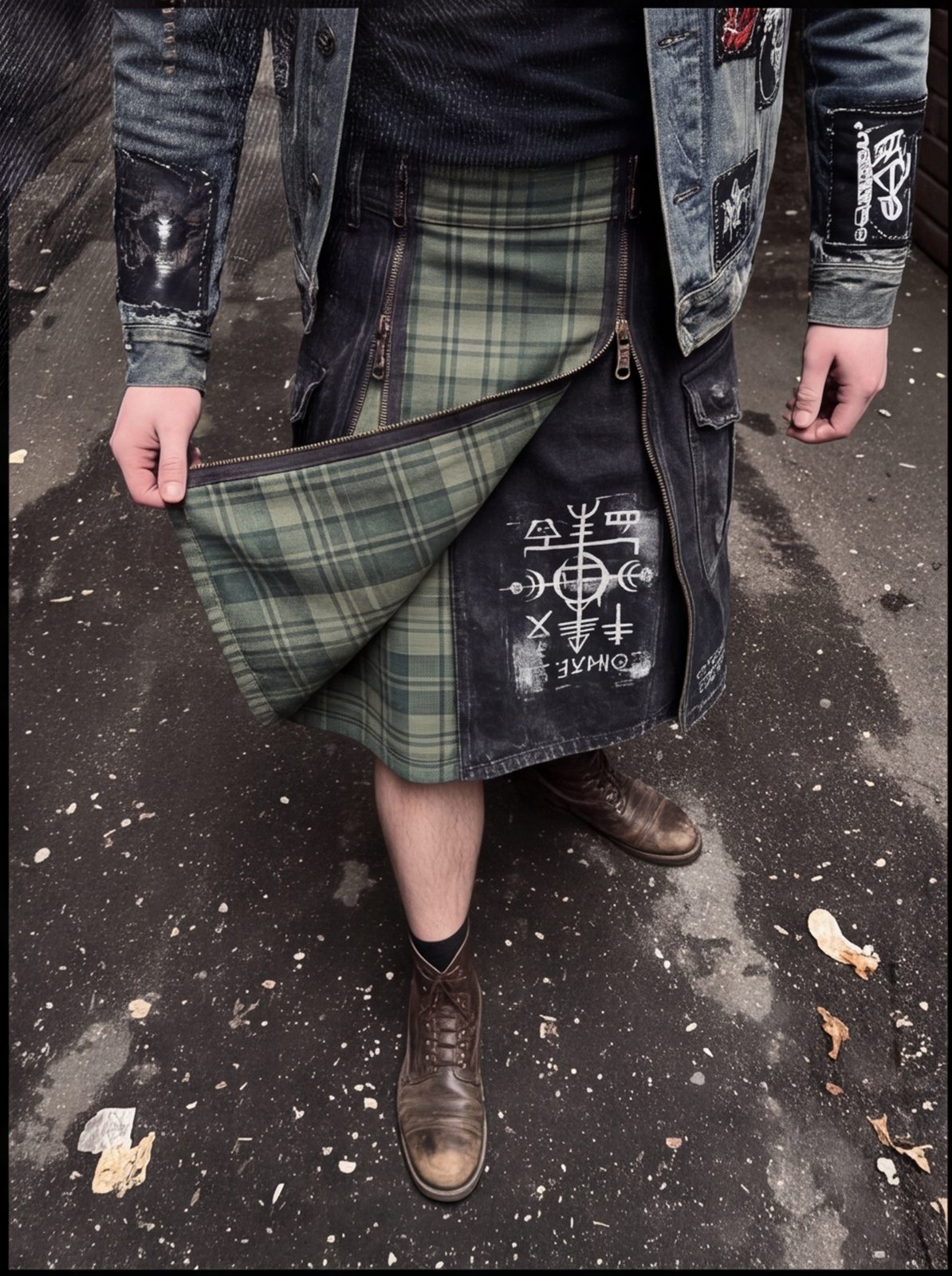 Sigil Zip Kilt
