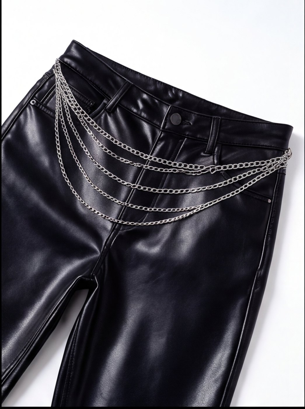Chainfall Leather Trouser angle 2