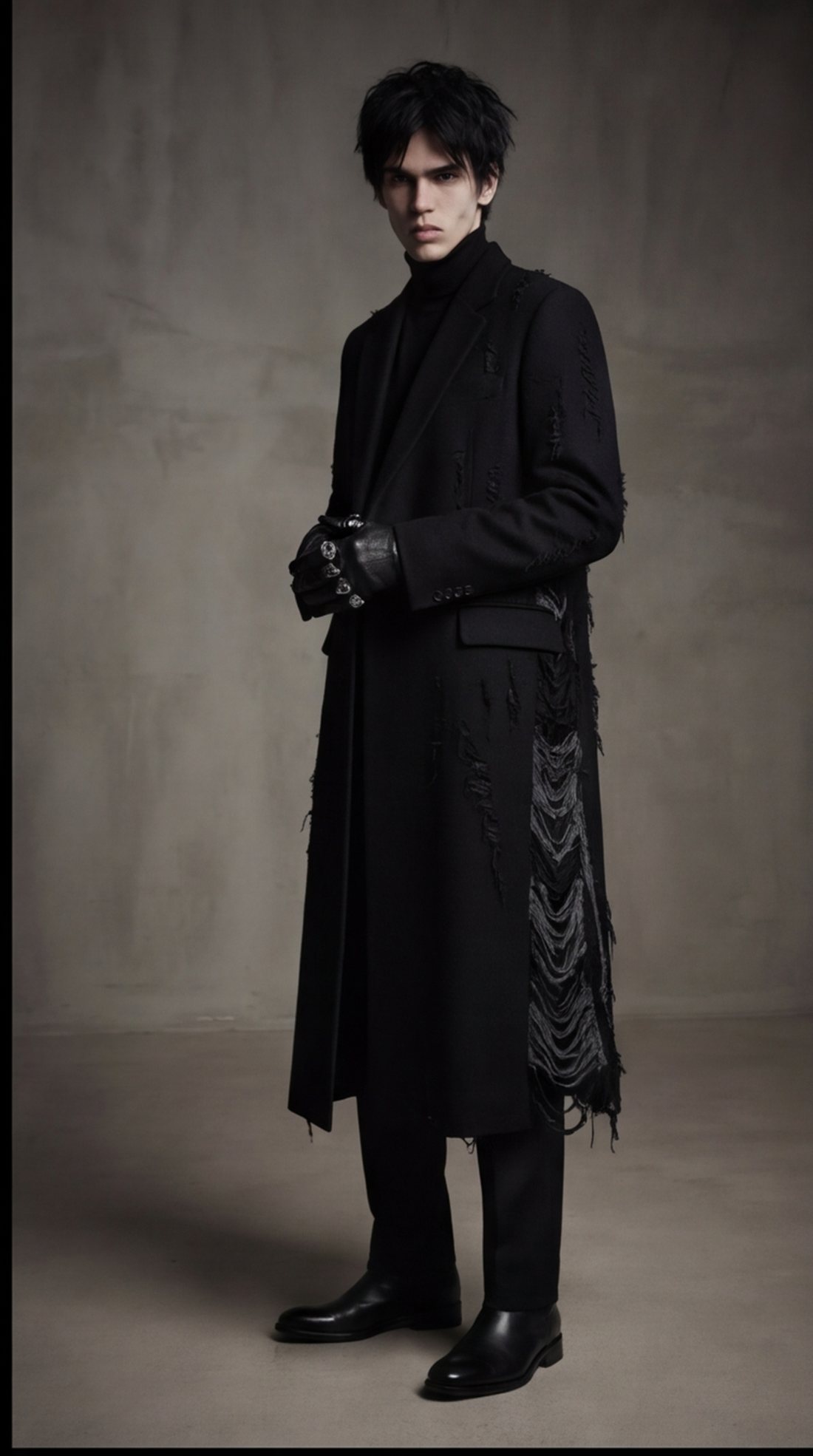 Blackout Long Coat angle 7
