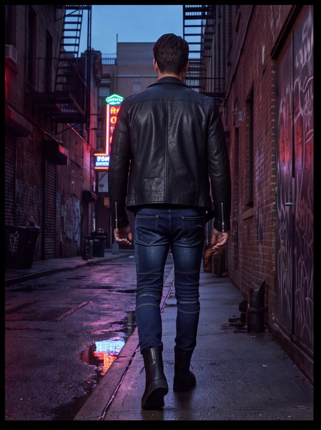 Alley Run Distressed Jean angle 5