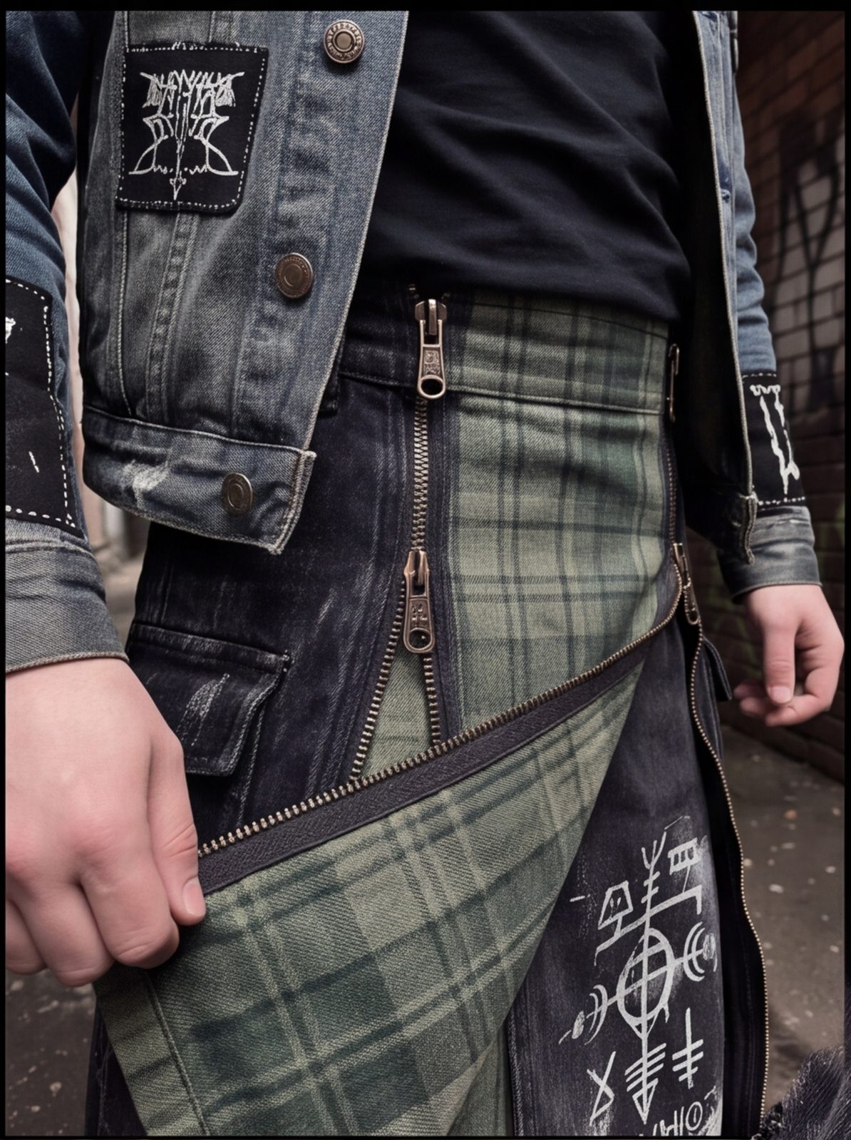 Sigil Zip Kilt angle 3