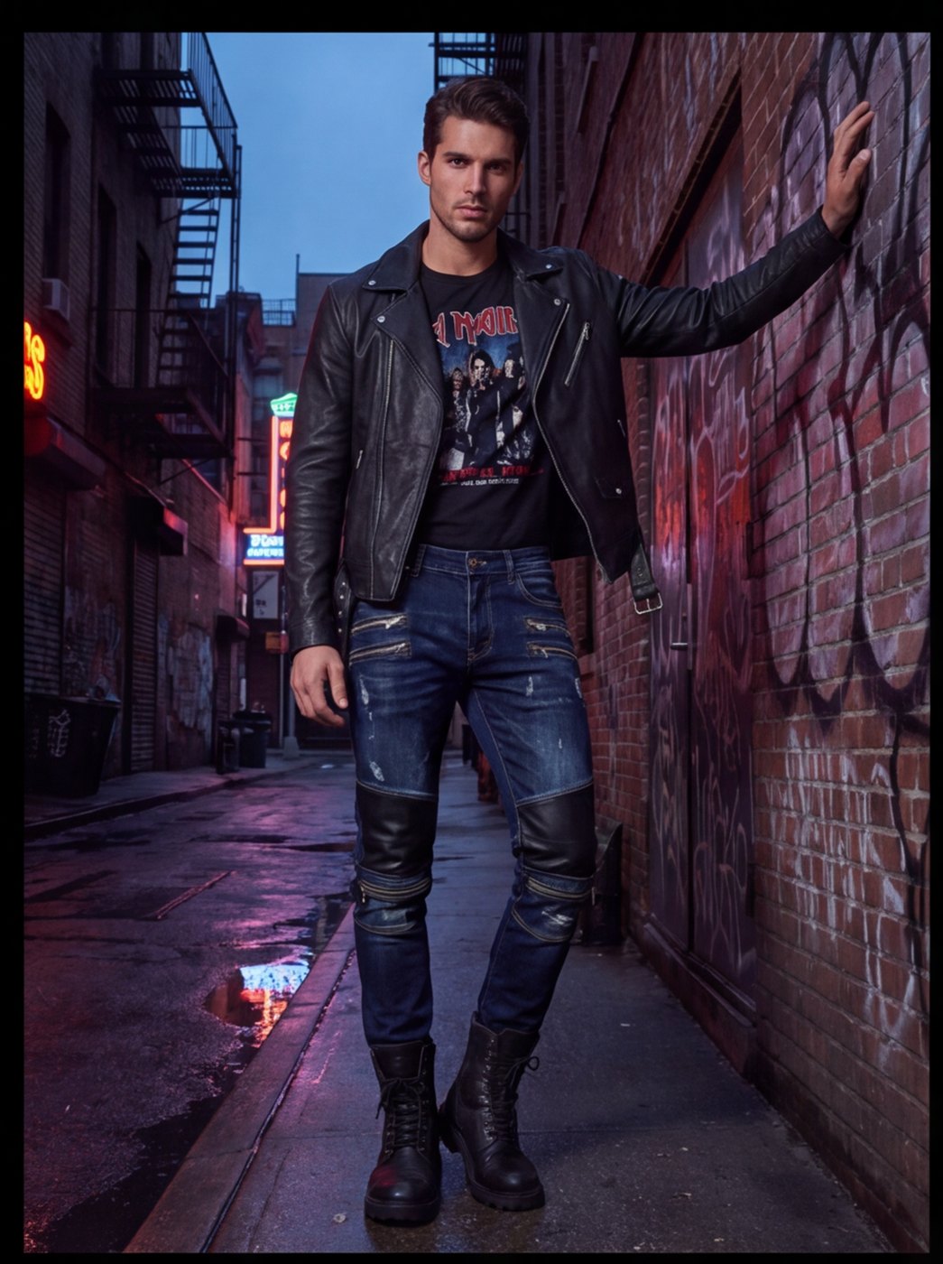 Alley Run Distressed Jean angle 3