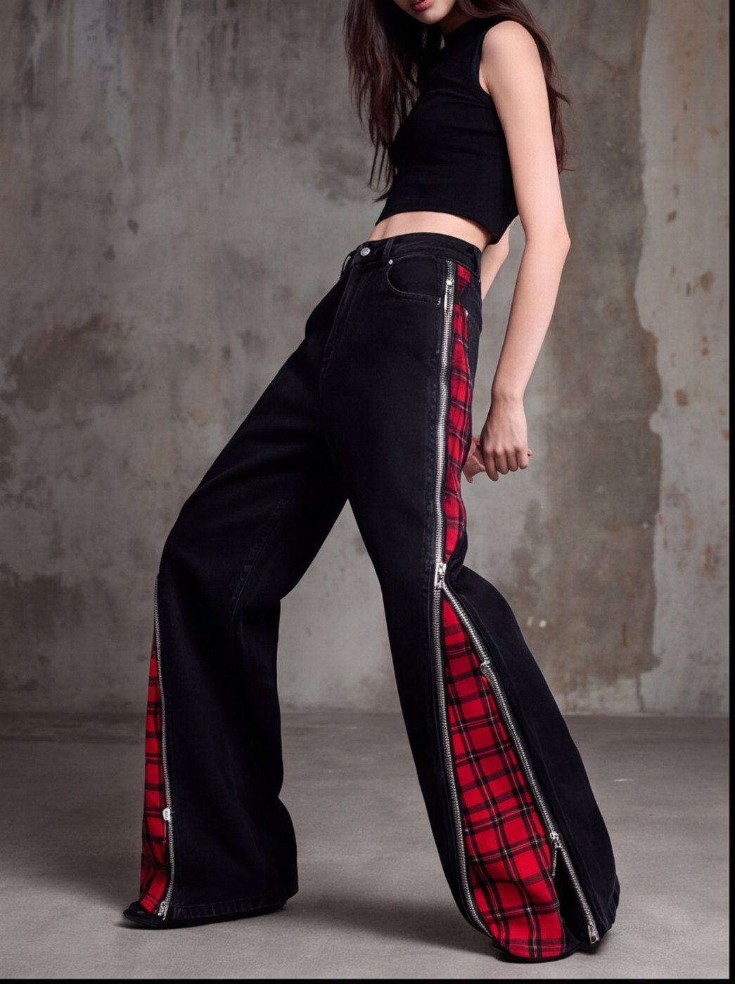 Tartan Gusset Flare angle 4