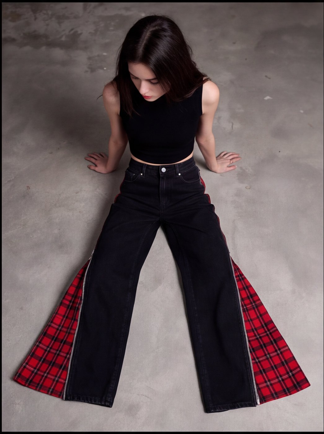 Tartan Gusset Flare angle 2