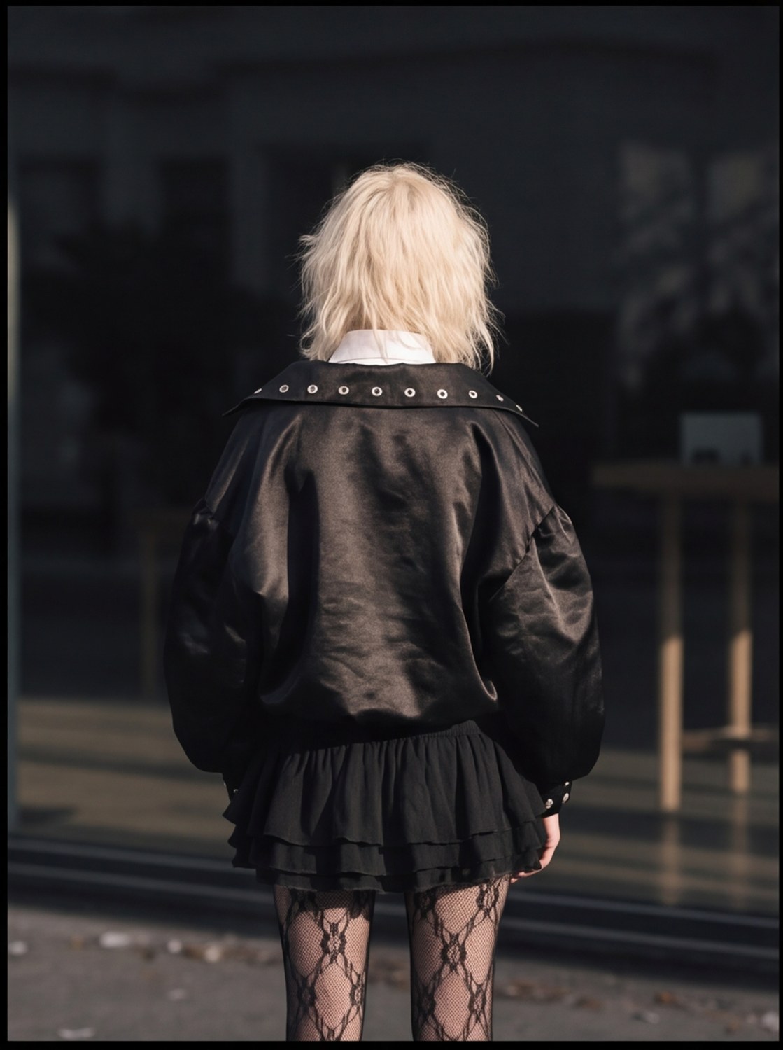 Grommet Satin Bomber angle 7
